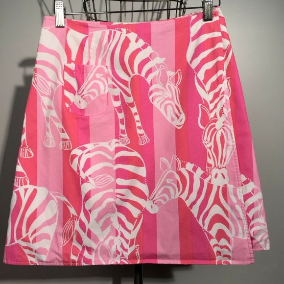 LILLY PULITZER Zebra/Butterfly Reversible Skirt - Picture 3 of 8